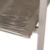 Outdoor Modern Aluminum Dining Chair Set With Rope Seat (Set of 2) - Silver / Taupe - Image 14