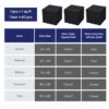 Interlocking Deck Tiles Plastic Waterproof Outdoor All Weather Anti-Slip Bathroom Shower Balcony Porch Strong Weight Capacity Upto 440 Lbs, Pebble Stone Pattern Pack Of 60 - Black - Image 28
