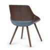 Malden - Bentwood Dining Chair With Wood Back - Denim Blue - Image 6