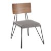 Loft - Mid-Century Modern Chair (Set of 2) - Black / Gray / Walnut - Image 3