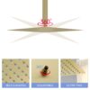 16" Square Stainless Steel Rainfall Shower Head Wall / Ceiling Mount With Self Cleaning Nozzles & Full Coverage Design - Gold - Image 7