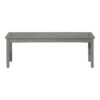 Modern Slat Top Solid Wood Patio Bench - Brown - Image 6