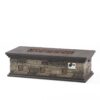 Contemporary Rectangle Fire Pit 50, 000 Btu Magnesium Oxide - Stone Gray - Image 10