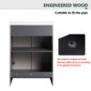 Modern Style Freestanding Bathroom Vanity With White Resin Sink & Soft Close Cabinet Doors - Khaki - Image 6