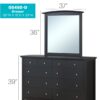 Elegant Casual Dresser - Black - Image 8