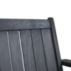 Tambora - Porch Swing With Slat Design And Complementing - Dark Gray - Image 11