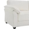 Free Combination Modular Convertible Sectional Sofa Bed Set, 4 Seat Upholstered Sleeper Corner Couch, Deep Seat Loveseat With Ottoman - White - Image 12