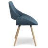 Malden - Bentwood Dining Chair - Denim Blue / Light Brown - Image 2