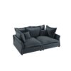Modern Comfy Upholstered Sofa Cloud Couch, Deep Seat Couches With Multiple Large Soft Pillows, Convertible Deep Seat Chaise Langue For Living Room - Gray - Image 13