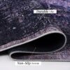 Maval - 2' X 3' Washable Area Rug - Anthracite - Image 5