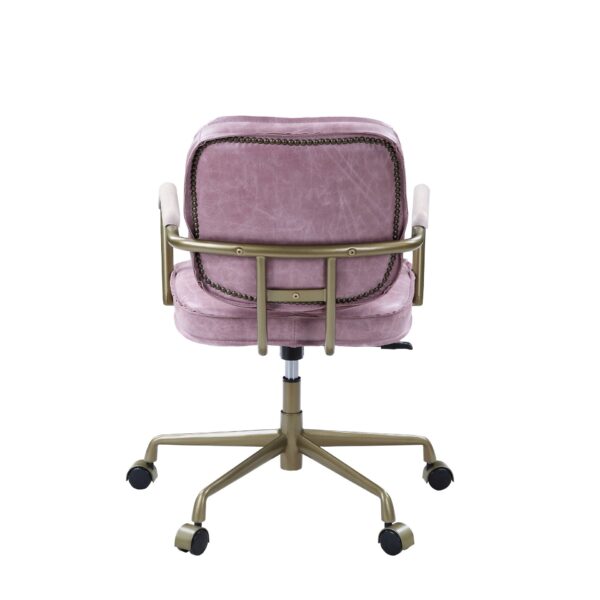 Siecross - Top Grain Leather Office Chair - Pink