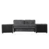 Versatile Sofa Bed Modular Sofa Free Combined Sofa With 2 Storage Racks - Dark Gray - Image 20