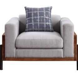 Pelton - Chair With 1 Toss Pillows - Walnut