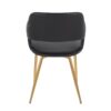 Margarite - Contemporary Dining / Chair (Set of 2) - Gold / Black - Image 5