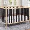 Deux - Remi 3 In 1 Convertible Island Crib - Natural / Black - Image 6