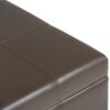 Dover - Storage Ottoman Bench - Chocolate Brown - Image 6