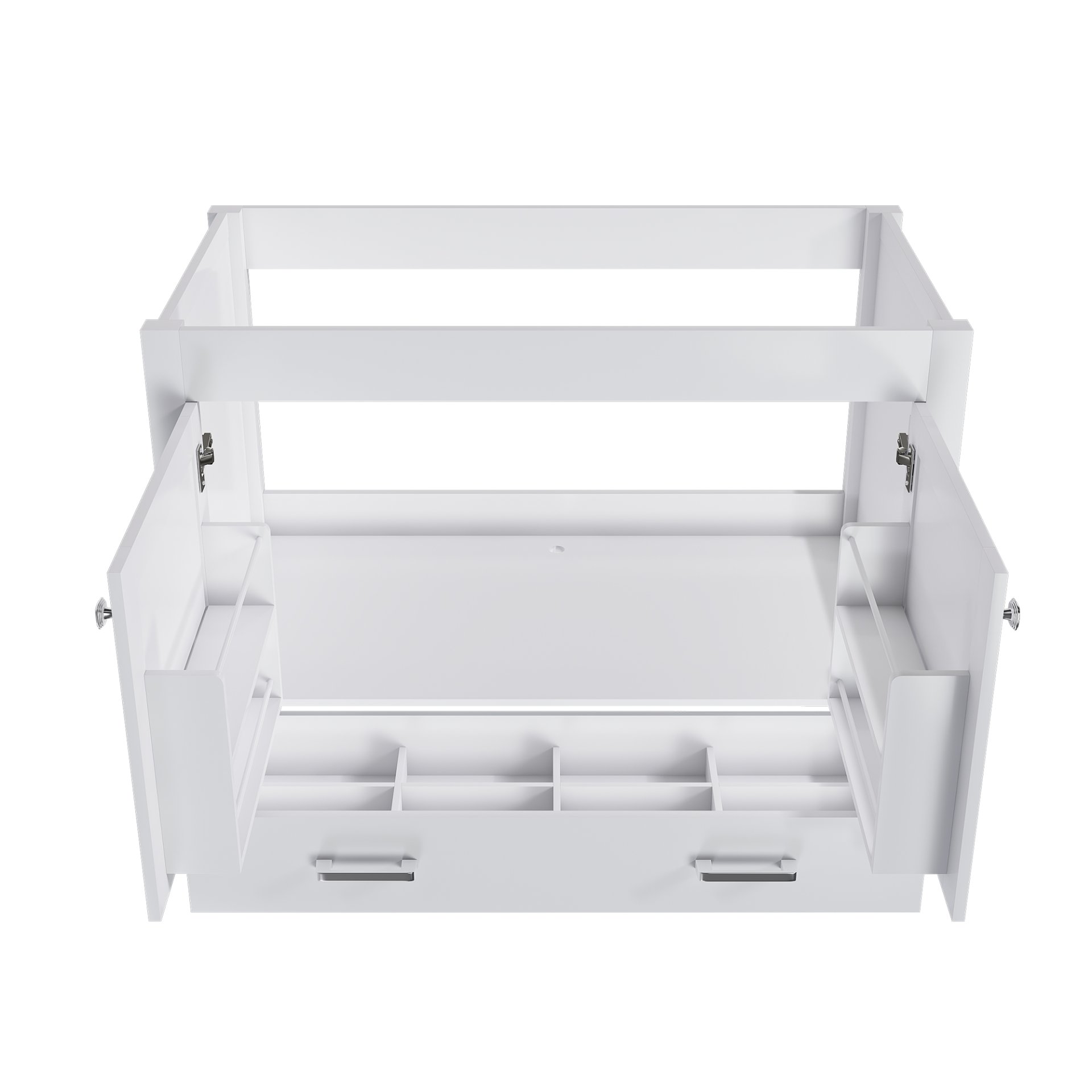42" Bathroom Vanity Base With Doors And Drawer - White - Image 4