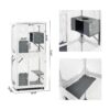 Xpt016 Outdoor Indoor Cat Pet Climbing Rack Play Cage Lovely Big Space - White - Image 3
