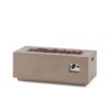 Modern Outdoor 40, 000 Btu Rectangular Concrete Propane Fire Pit - Dark Gray - Image 10