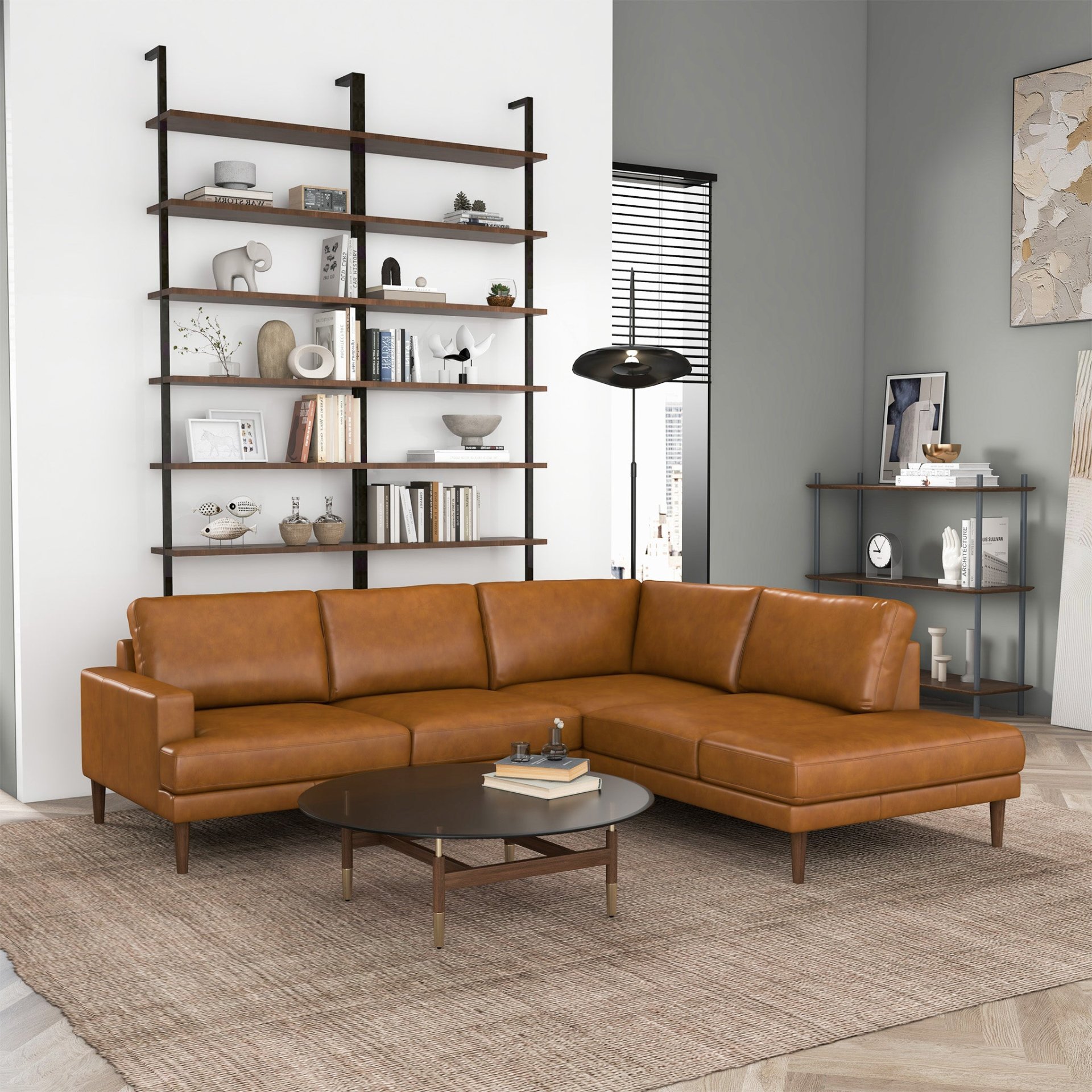 Corbin - Right Facing Sectional Sofa - Tan - Image 2