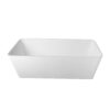 Freestandingn And Solid Surface, Soaking Bathtub For Bathroom - Matte White - Image 2
