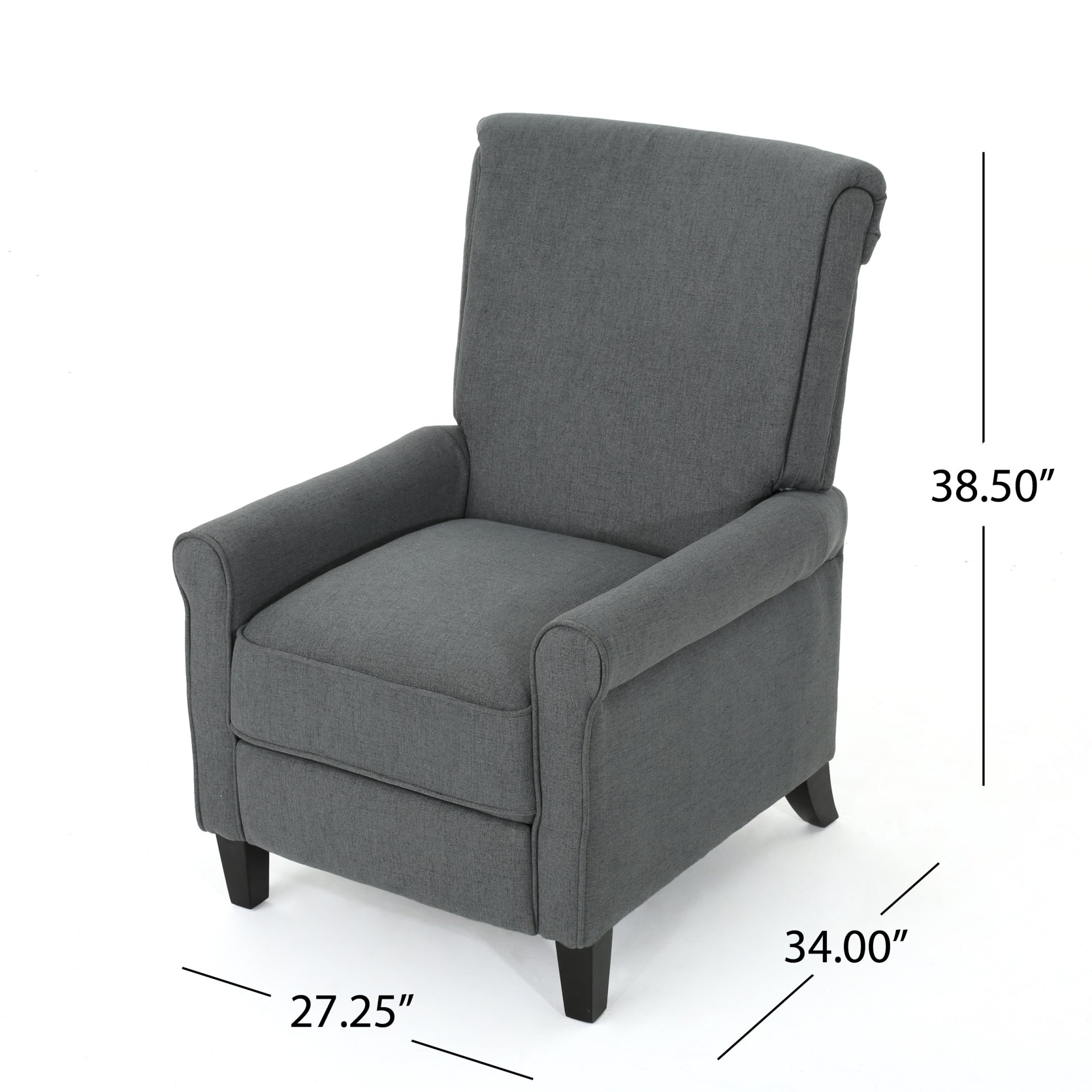 Manual Standard Recliner - Charcoal - Image 3