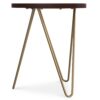 Patrice - Metal And Wood Accent Table - Dark Brown - Image 6