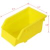 90 Parts Bin Shelving Storage Organizer With Locking Wheels For Shop Garage And Home - Black / Yellow - Image 6