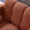 31.10" Wide Boucle Upholstered Accent Chair - Orange - Image 12