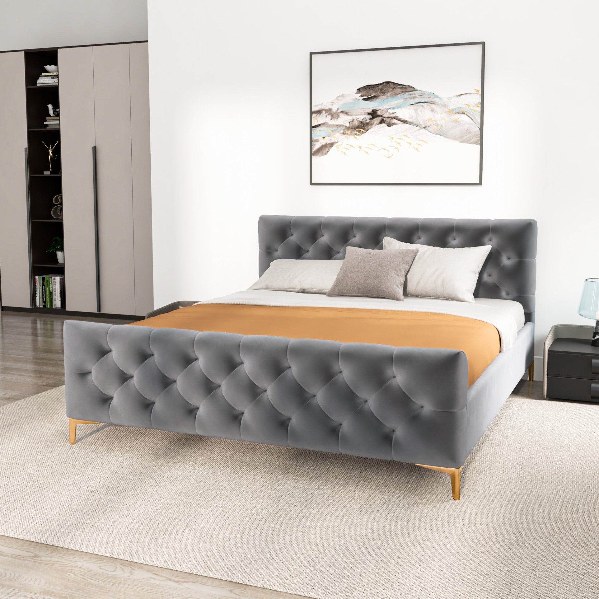 Bailey - King Bed - Dark Gray - Image 10