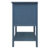 2 Drawer Side Table, American Style, End Table, Suitable For Bedroom - Blue - Image 11