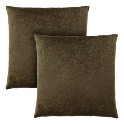 Pillows, Square, Insert Included, Decorative Throw, Hypoallergenic Polyester, Modern (Set of 2) - Green