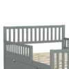 Full Size Platform Bed With Guardrails On Both Sides And 2 Storage Drawers - Gray - Image 8