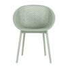 2 Piece Durable Single Chair With Mesh Hollow Out Design - Light Green - Image 5