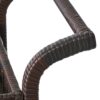 Resin Wicker Bar Cart With Metal Frame - Brown - Image 12