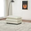 Modular Comfortable Cloud Sofa Ottoman Style Combination Chenille Sofa With Deep Seat Cushions - White - Image 6