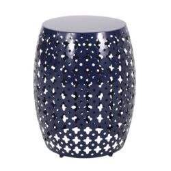 Metal End Table Large - Navy Blue
