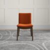 Laura - Mid-Century Modern Solid Wood Dining Chair (Set of 2) - Orange - Image 16