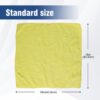 Multifunctional Microfiber Towel For Car Cleaning, Kitchen & Glass Scrubbing - Yellow - Image 3
