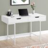 Computer Desk For Home Office, Laptop, Storage Drawers, Versatile Placement - White - Image 10