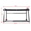 Heavy Duty Adjustable Garage Wall Multi-Tire Rack Storage - Black - Image 6