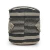 Diamond - Handcrafted Fabric Cylindrical Pouf - Dawn Gray - Image 6