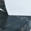 Contemporary Artistic Double Layer Coffee Table And Marble Collision Tempered Glass Top - Transparent / White / Black - Image 9