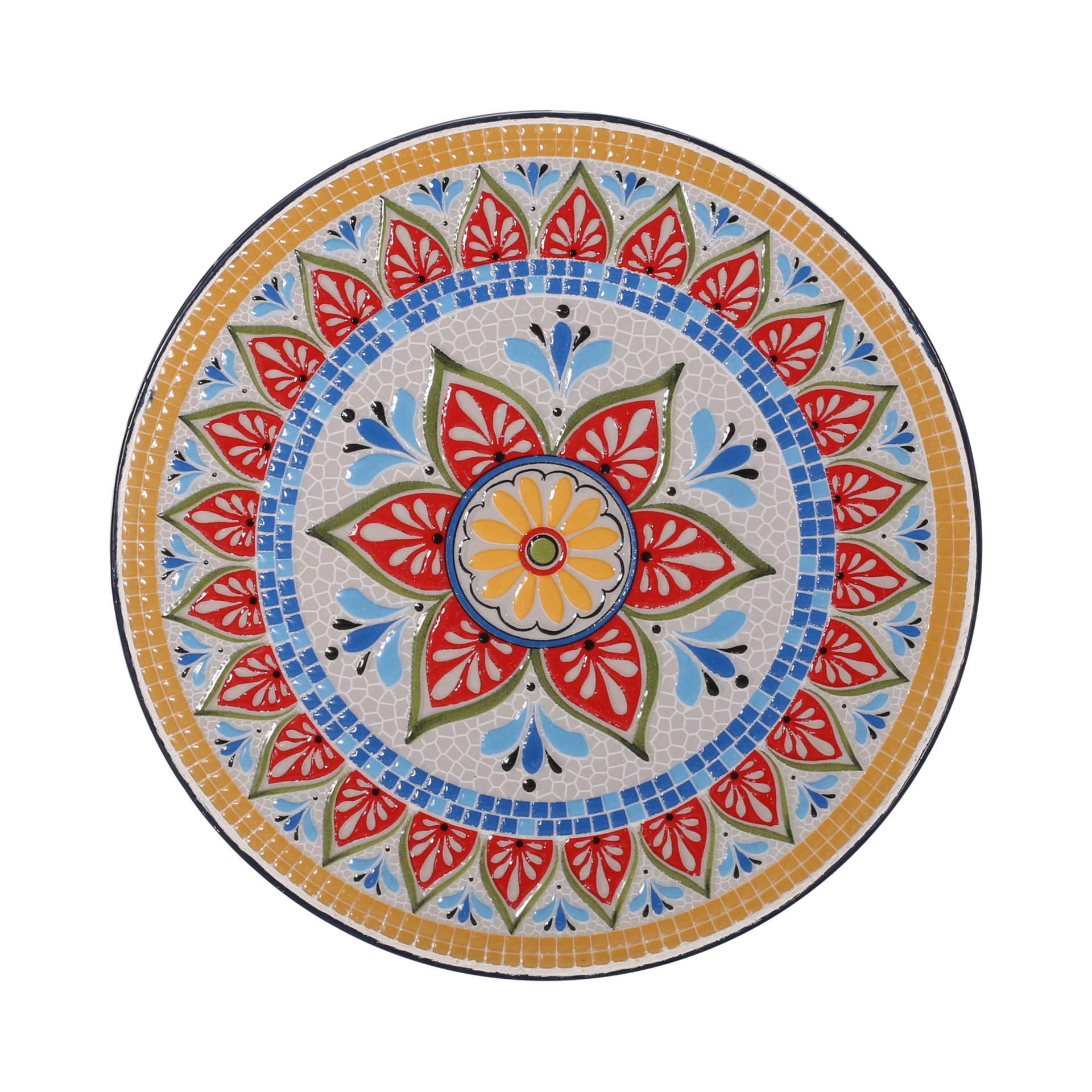 Cranbrook - Side Table With Tile Mosaic Top - Dark Blue - Image 7