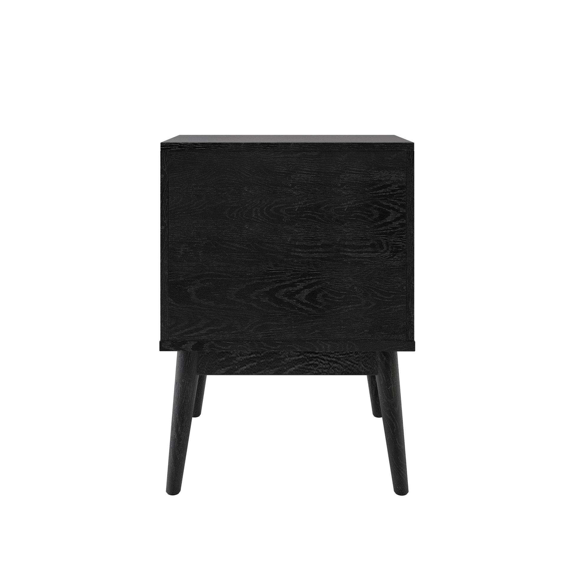 Starla - Wooden Nightstand - Black - Image 11