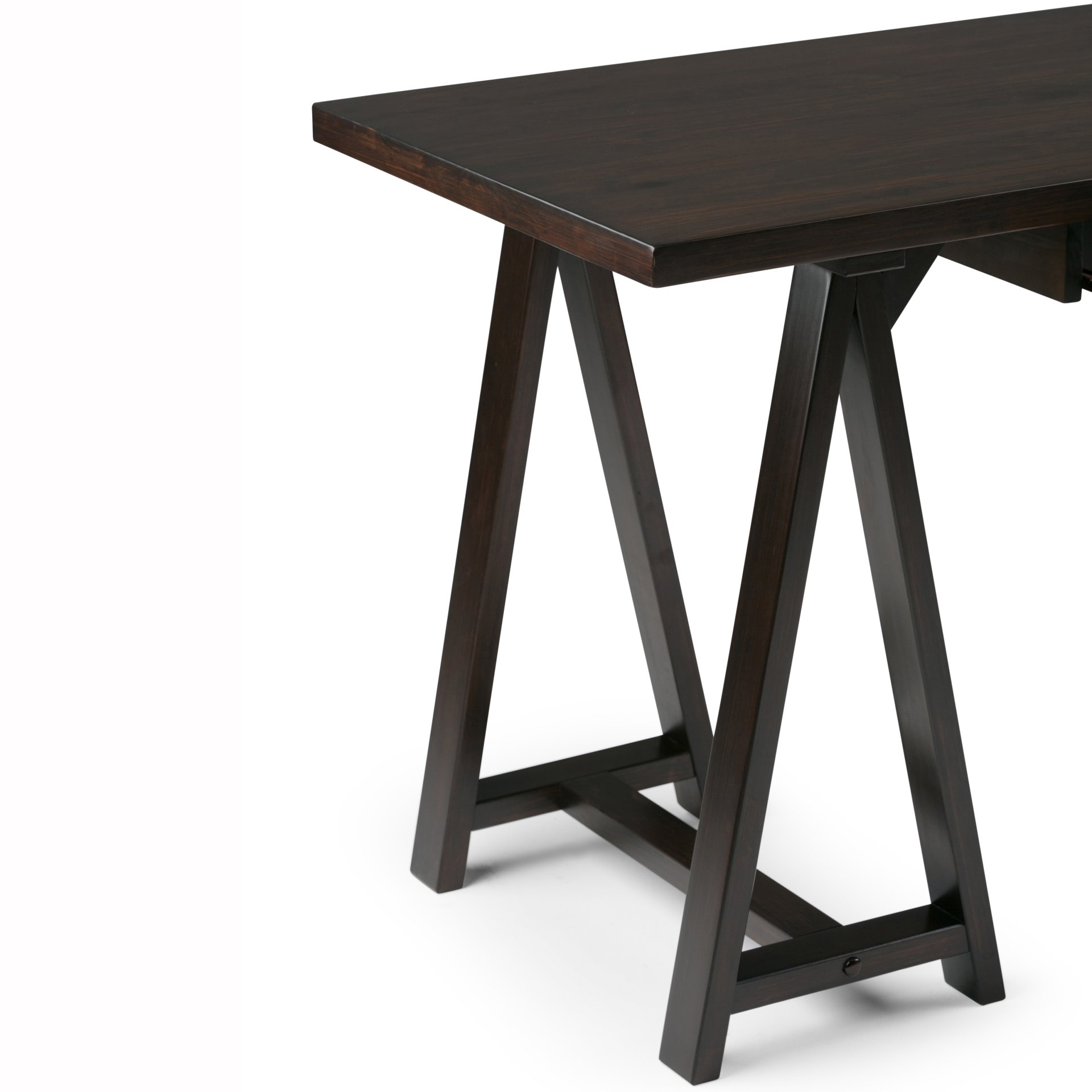 Sawhorse - Desk - Dark Chestnut Brown - Image 2