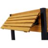 Versatile Raised Garden Bed With Metal Legs And Folding Storage Shelf For Outdoor Use - Black / Brown - Image 14