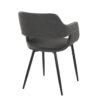 Margarite - Contemporary Dining Chair (Set of 2) - Black / Gray - Image 4