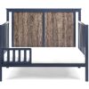 Connelly - 4 In 1 Convertible Crib - Midnight Blue / Vintage Walnut - Image 3