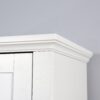 Wooden Bathroom Floor Storage Cabinet With 2 Doors And 6 Shelves - White - Image 19